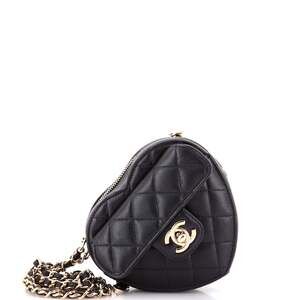 Chanel Cc In Love Heart Clutch With #241266C43B
